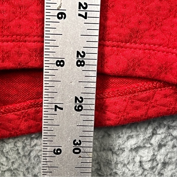 J.Jill Sweater Pattern Design Long Sleeve Red Size Large Tall - Picture 4 of 7